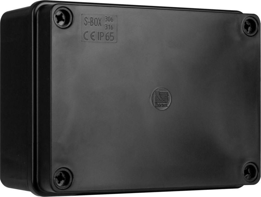 Pawbol Puszka natynkowa S-Box 316C - 150x110x70, bezdławików, czarny IP65