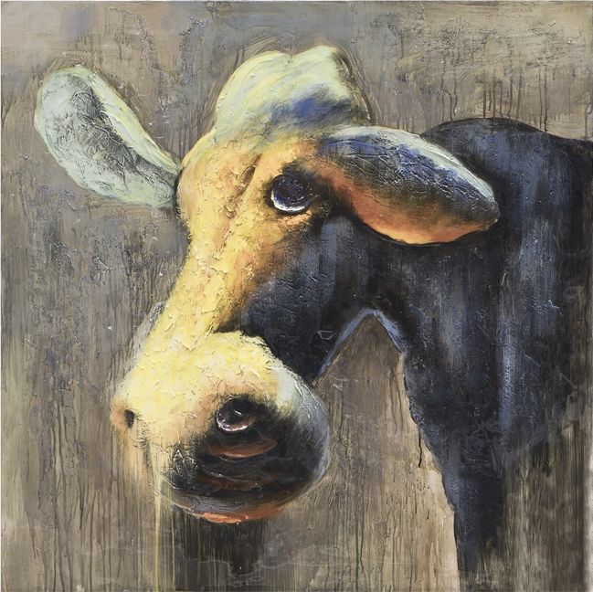 Witek Home Obraz na płótnie 100x100cm Krowa półcień