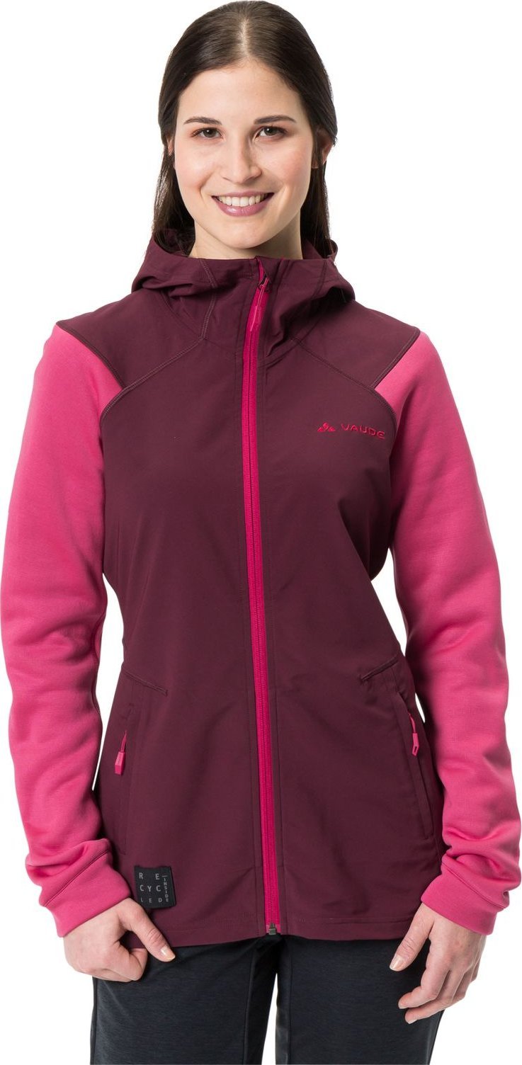 Vaude Kurtka sportowa damska z wełną Vaude Tremalzo - czerwona 36