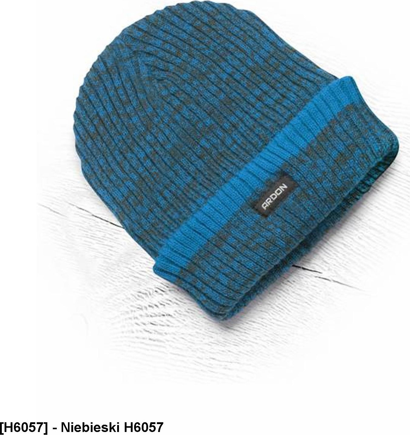 Ardon H6057 - ARDON VISION NEO - czapka zimowa dziana + polarowa podszewka niebieska - Niebieski H6057