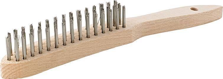 Format Szczotka druciana reczna ,drut ze stali nierdz. gladki,2-rzedowa mm FORMAT