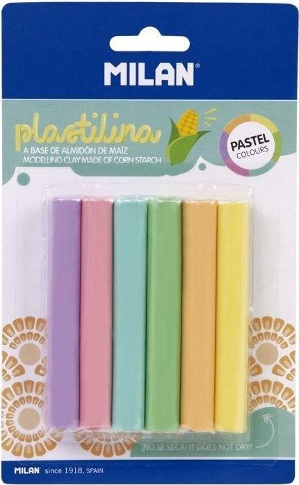 Plastelina pastel 6 kolorów x 11g MILAN