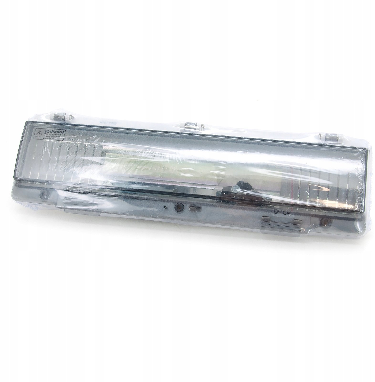 Okienko inspekcyjne hermetyczne, IP67 18-modułów z szyną TH35 i uchwytem mocującym aparaturę modułową, W-IP67-18