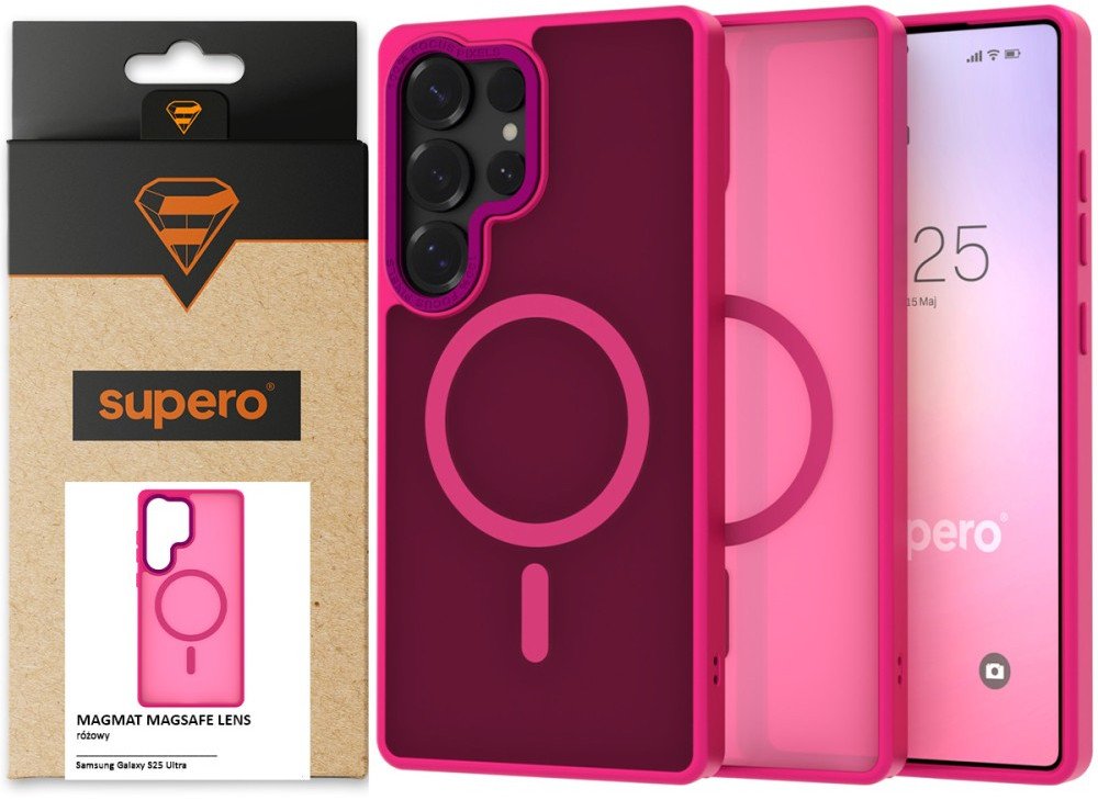 Etui do Samsung Galaxy S25 Ultra Supero Magsafe, różowe