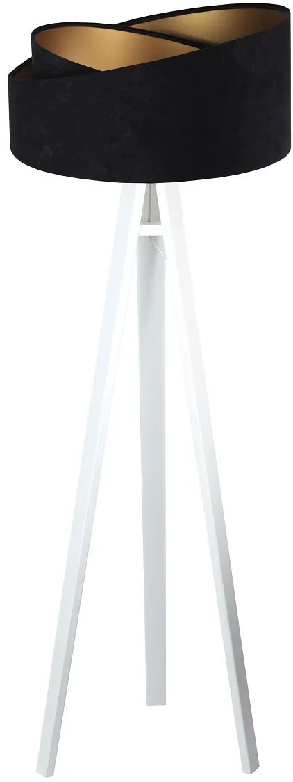 Lampa stojąca GEMSTONE czarna/złota/biała BPS KONCEPT