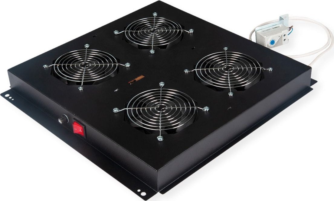 Roline ROLINE Dachluftereinheit 48,26cm 19Zoll 4 Lufter schwarz