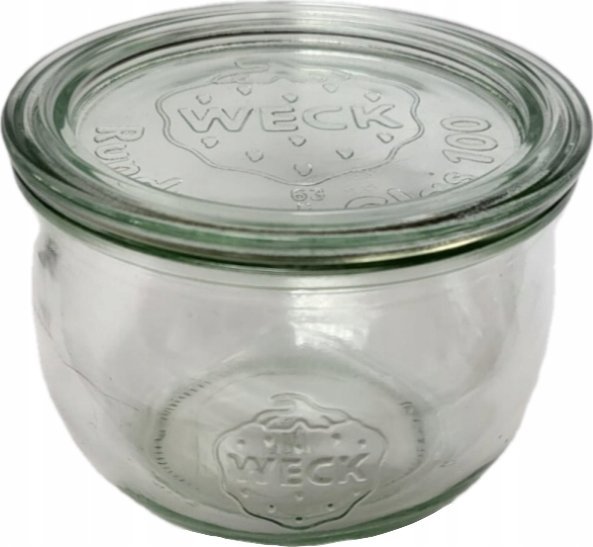 Zestaw Słoików WECK Pojemność 580 ml średnica 100mm 6 sztuk + Szklane wieka
