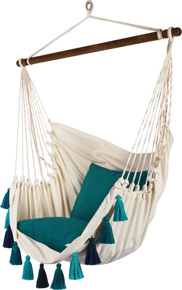 Koala Fotel hamakowy, ecru-niebieski AHC-10