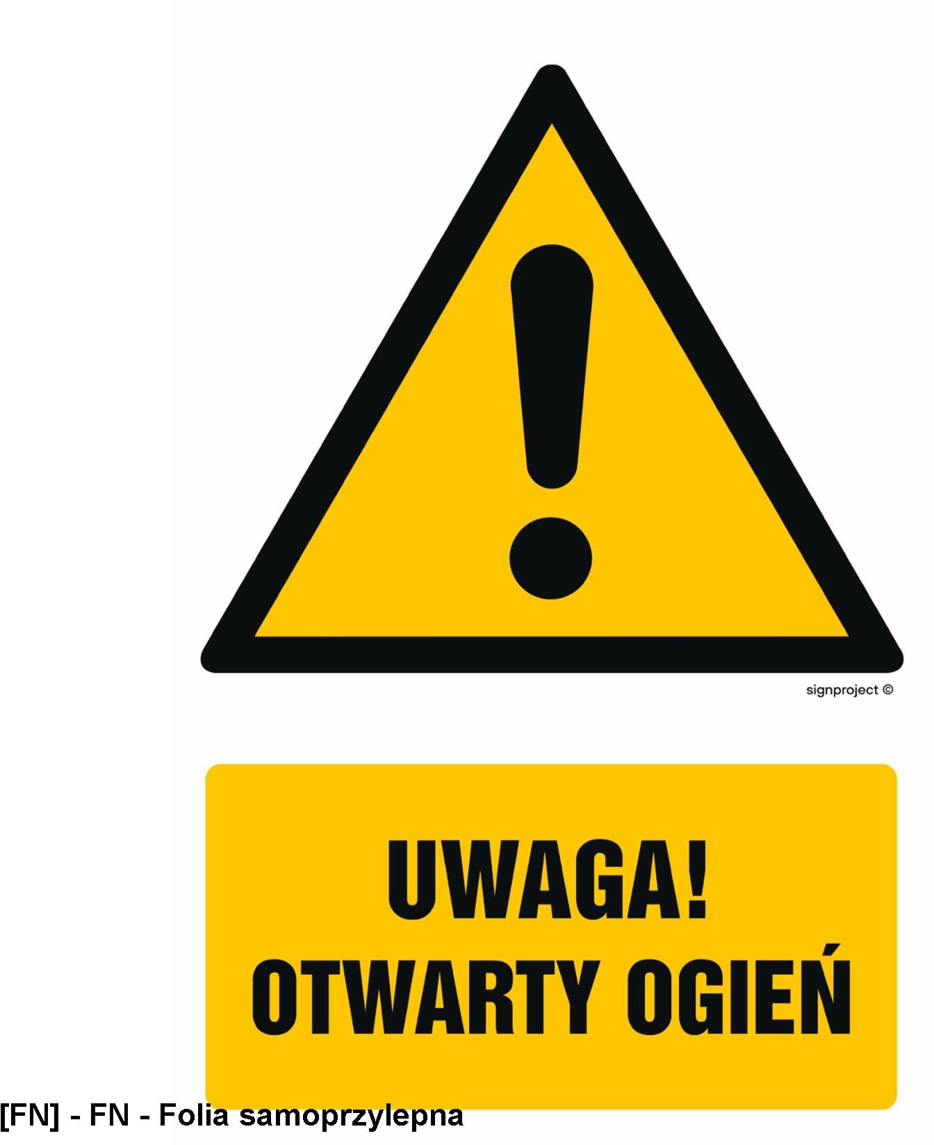 GF043 - Uwaga otwarty ogień 200x300