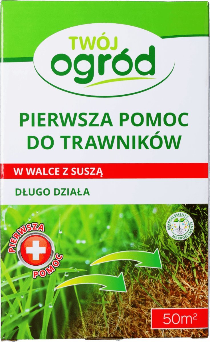 Twój Ogród Nawóz pierwsza pomoc do trawników - zielona trawa przez całe lato 1kg
