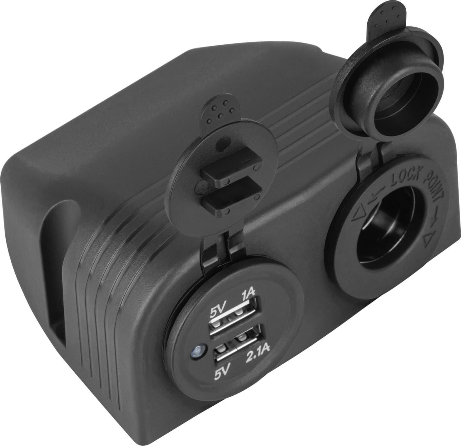 Ładowarka PeiYing Ładowarka samochodowa 2xUSB 3100 mA + gniazdo zapalniczki