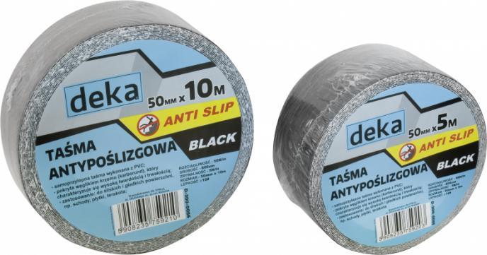 Deka TAŚMA ANTYPOŚLIZGOWA ANTI SLIP BLACK 50MM*5M CZARNA