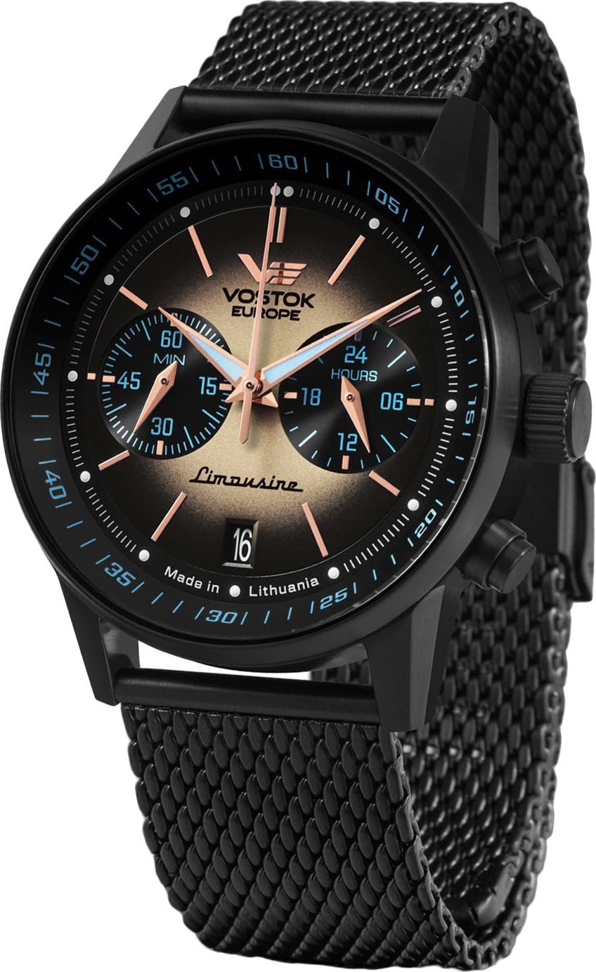 Zegarek Vostok Europe Zegarek męski Vostok Europe VK64-560C691B czarny