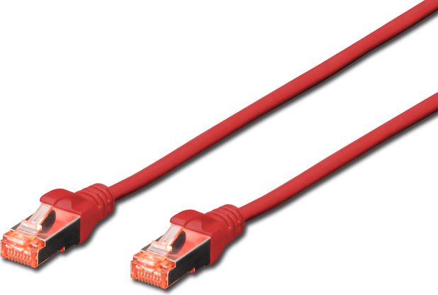 Digitus RJ-45/RJ-45, kat.6, S/FTP, czerwony, 10m (DK-1644-100/R)