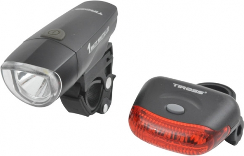 Tiross Komplet Świateł Rowerowych TS-637