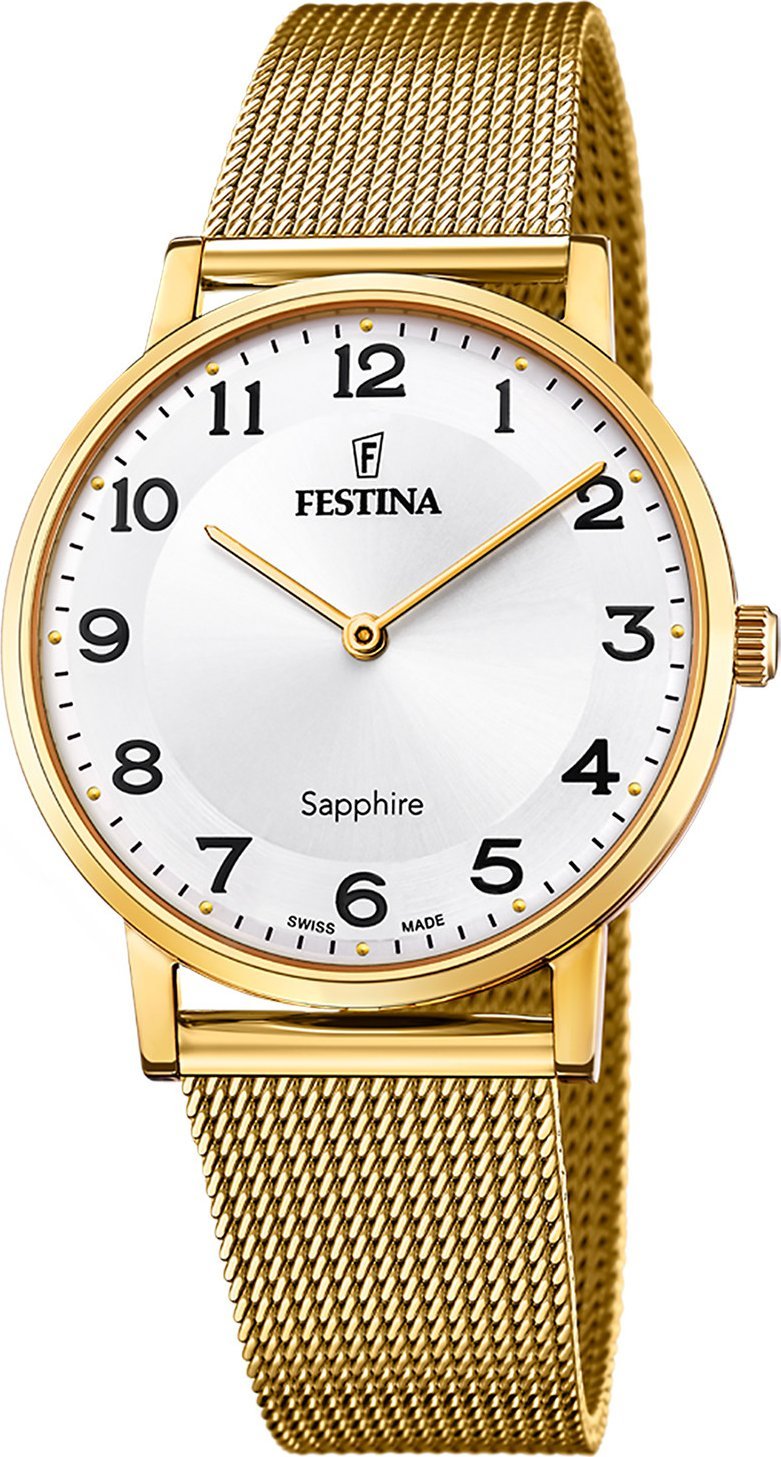 Zegarek Festina Zegarek męski Festina F20022-5 złoty