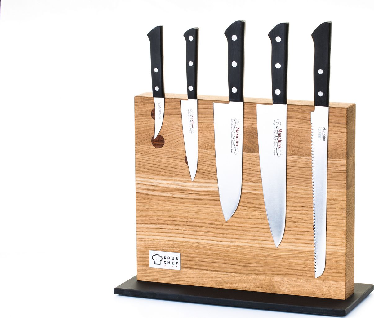 Masahiro Zestaw Masahiro z blokiem na noże SSB_BWH_6