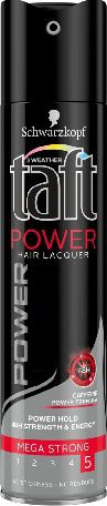 Schwarzkopf Taft Power Caffeine Lakier do włosów mega mocny 250 ml