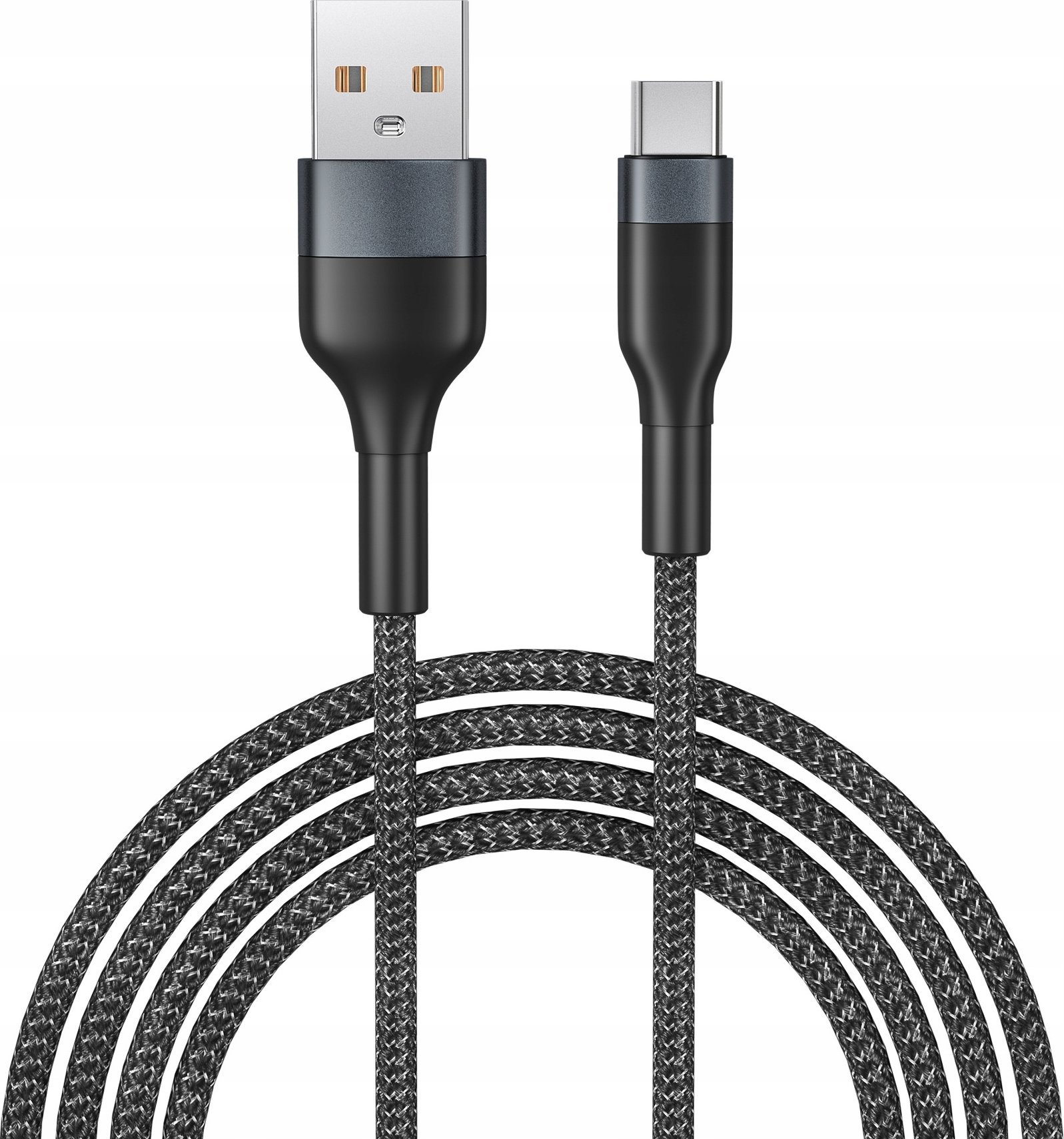 Kabel USB Rosfix USB-C - USB-C 1 m Czarny