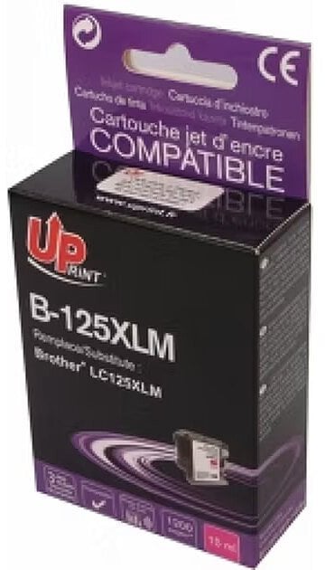 Tintes kārtridžs UPrint Brother LC125XLM Magenta