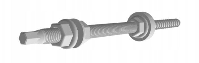 Azo Śruba montażowa do drewna M10x200