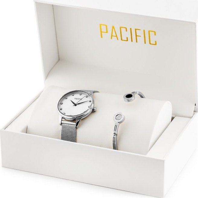 Zegarek Pacific ZEGAREK DAMSKI PACIFIC X6100-02 - komplet prezentowy (zy726a)