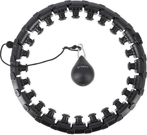 HMS Hula-Hop z wypustkami i obciążnikiem HHW01 HMS czarny