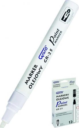 Grand Marker olejowy biały GR-25 12szt