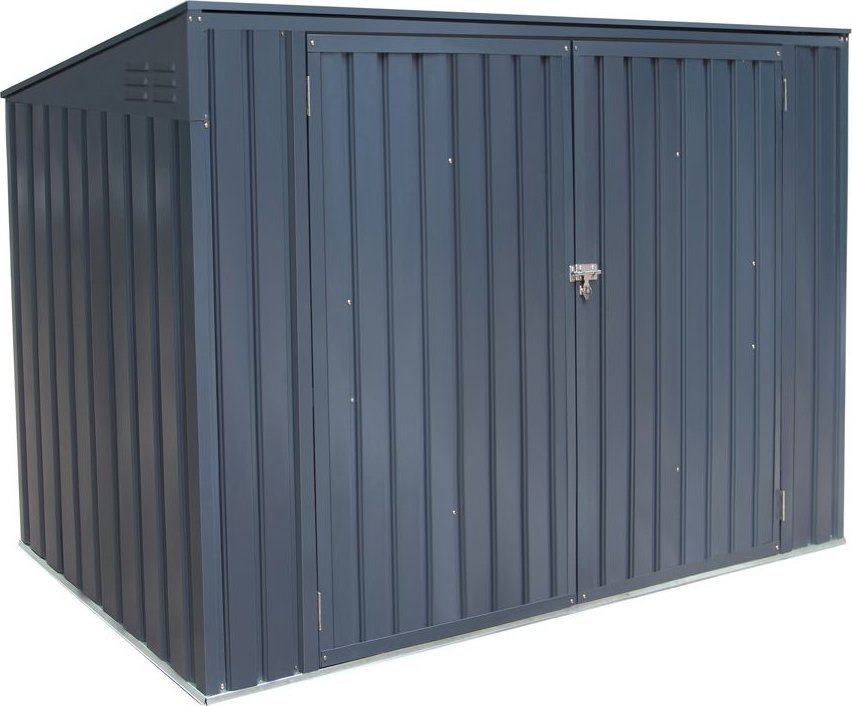 Westmann Westmann Metalowa skrzynia na śmieci skrzynia na wyposażenie 53 Ciemnoszary 100x172cm