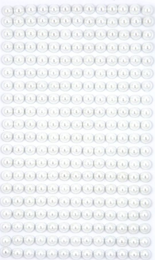 Dalprint Perełki samoprzylepne DPCRAFT 6mm 260szt - off white Dalprint