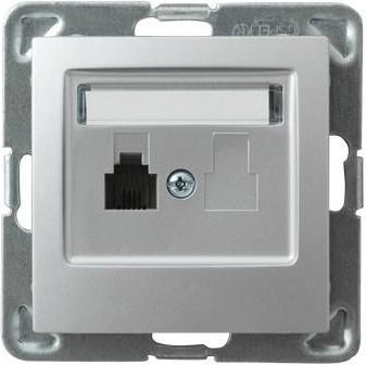 Ospel Gniazdo pojedyncze Impresja telefoniczne srebrny (GPT-1Y/m/18)