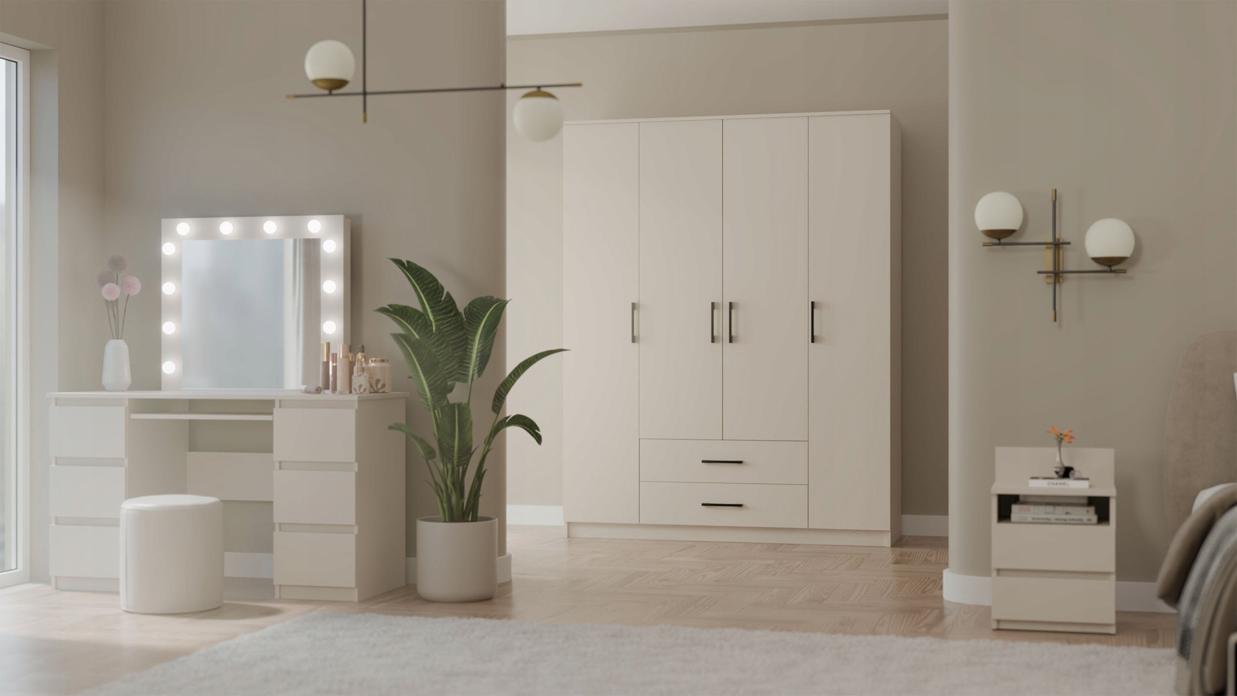 Szafa Romana 160X205 KASZMIR BEŻ