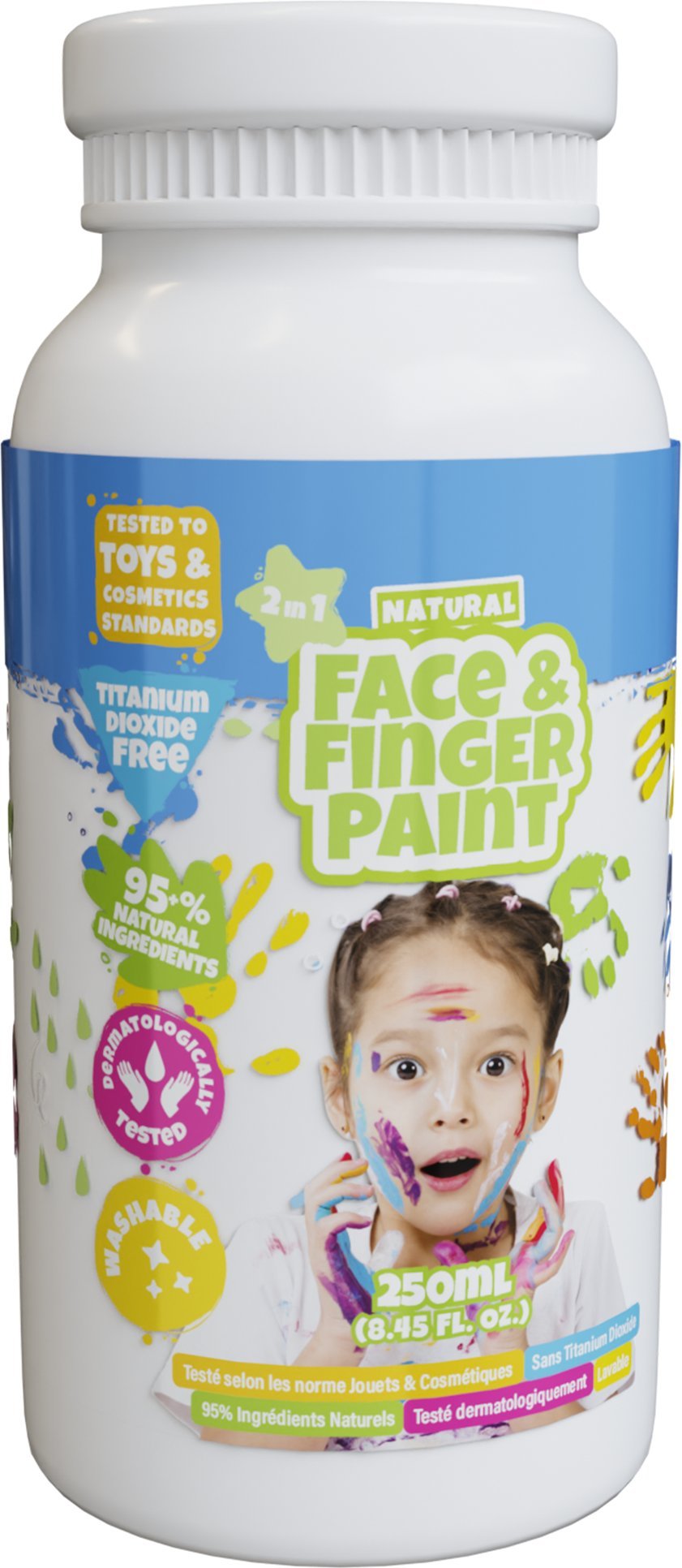 BOTI NATURAL farba d/mal palcami BIA 250ml 38590