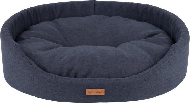 Amiplay AMIPLAY- Legowisko owalne Montana czarne- XXL