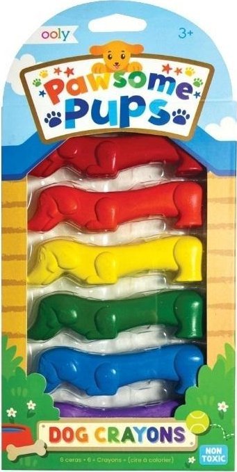Kredki pieski Pawsome Pups 6szt