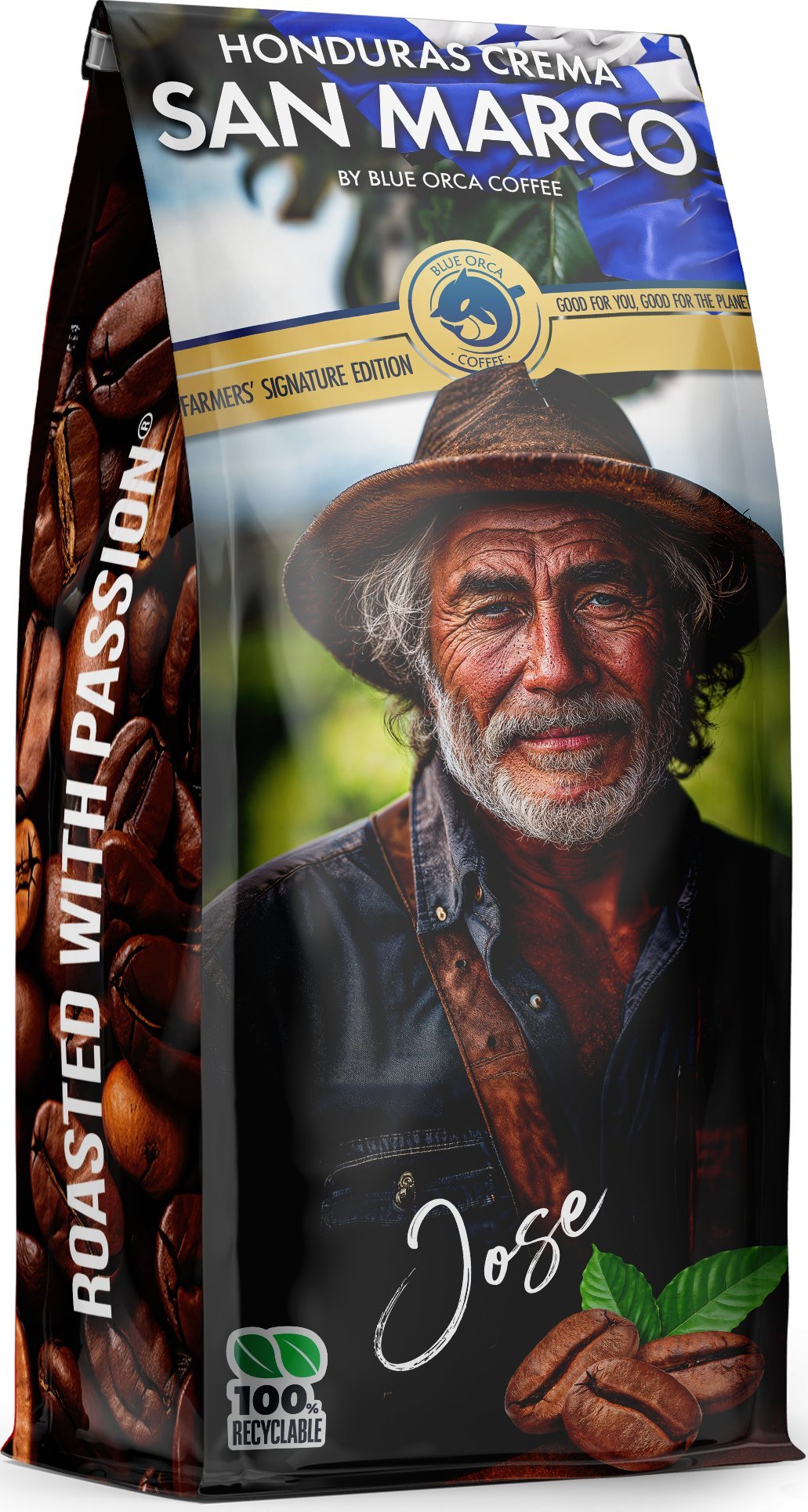 Kawa ziarnista Blue Orca Coffee Kawa ziarnista HONDURAS SAN MARCO CREMA 1kg Farmers Limited Edition