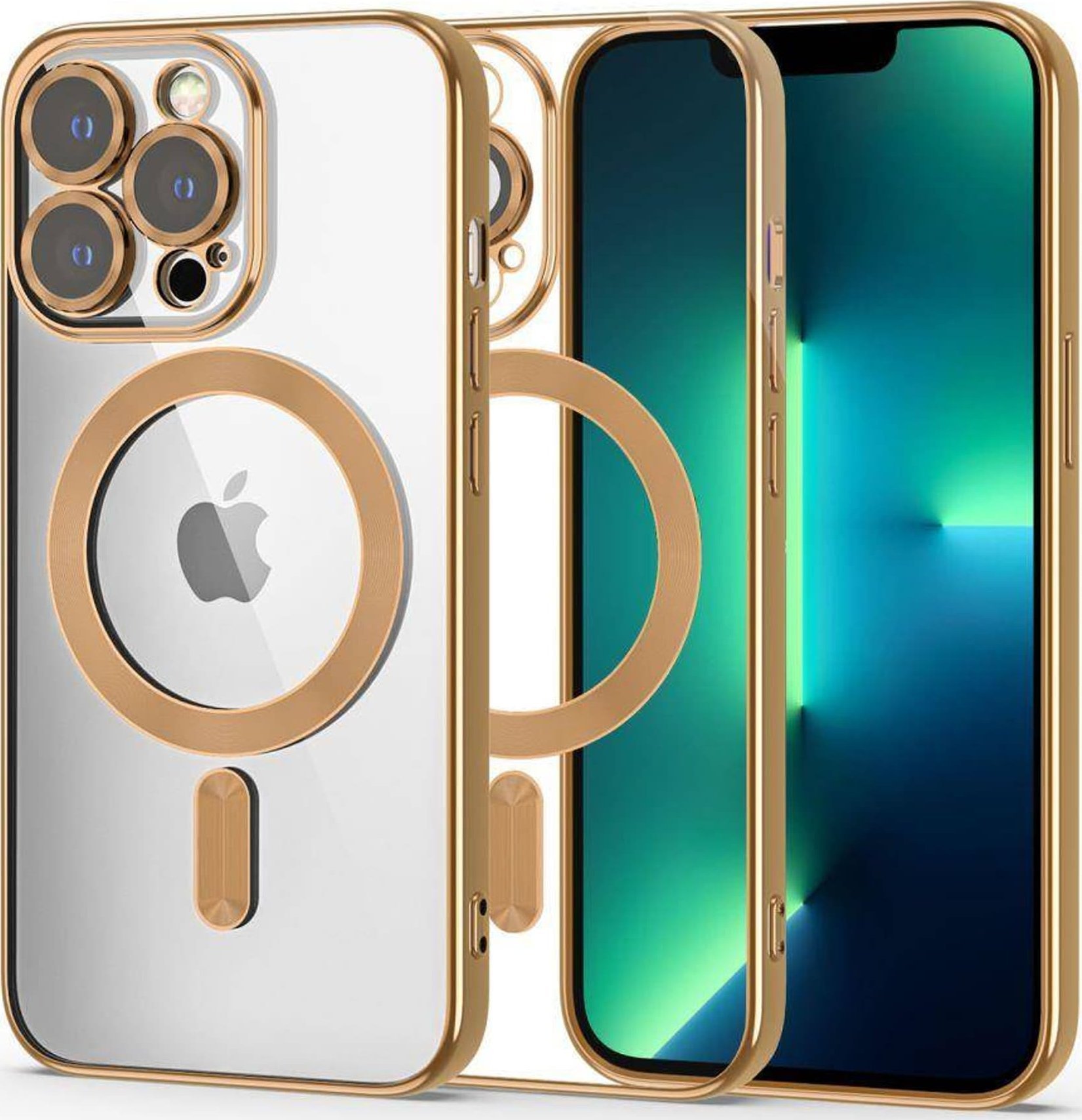 Tech-Protect Etui IPHONE 13 PRO Tech-Protect MagShine złote