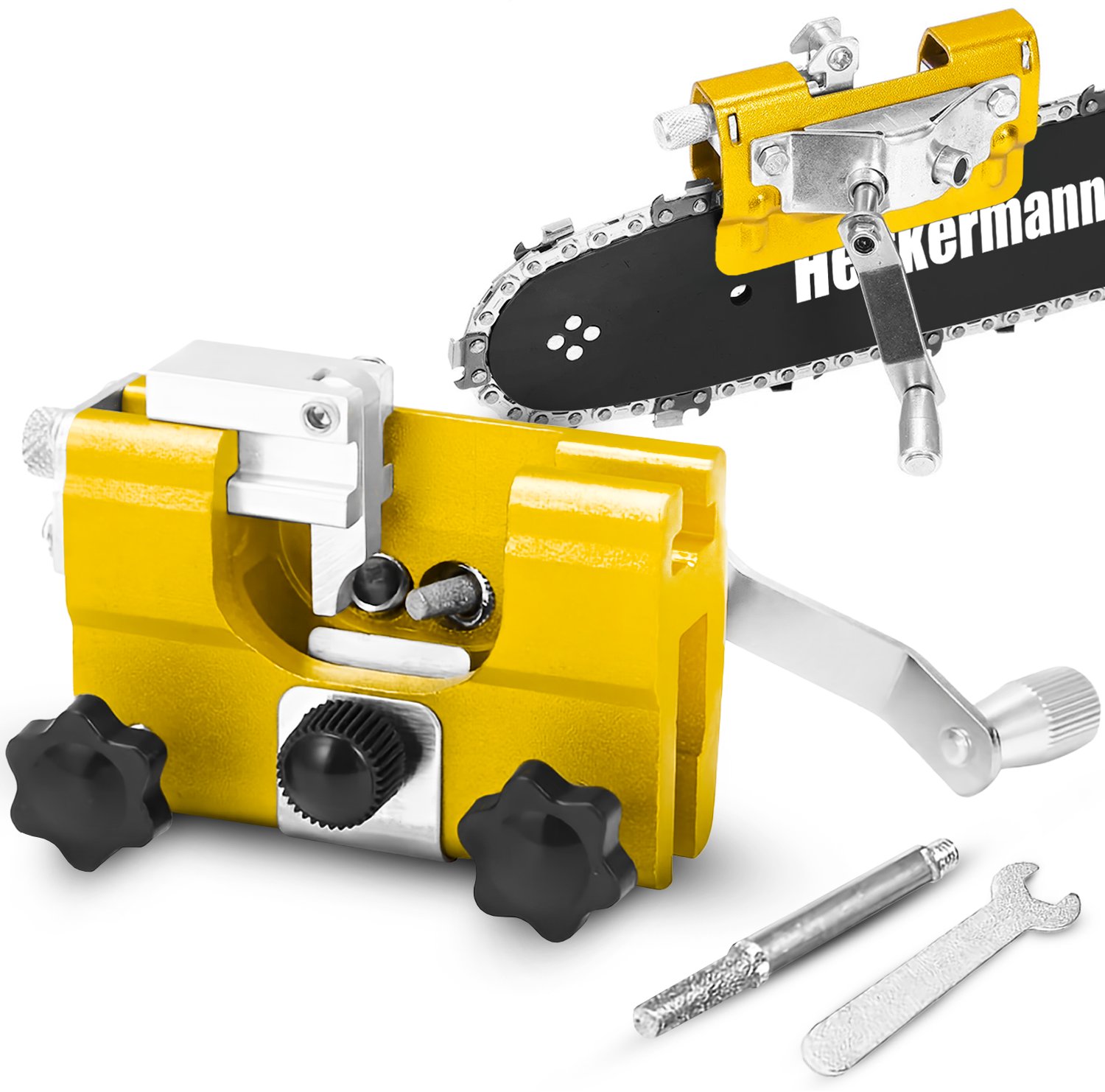 Ostrzałka ręczna do łańcuchów Heckermann L