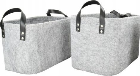 Kaemingk Kosz do przechowywania ozdobny szary 33 cm