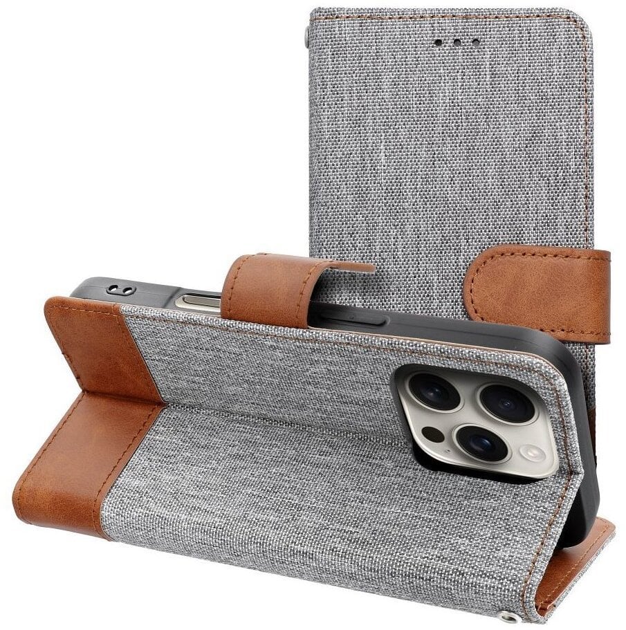 Kabura JEANS Book do IPHONE 17 szary