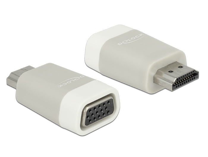 Adapter AV Delock HDMI - D-Sub (VGA) szary (65472)