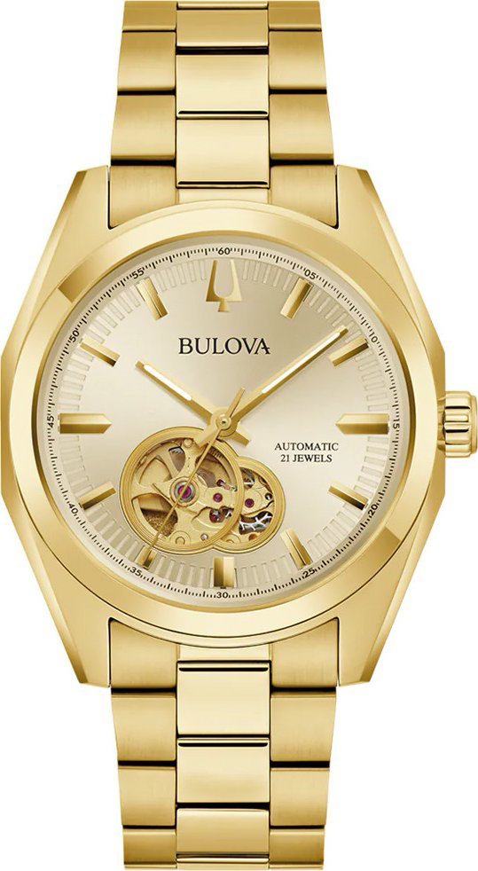 Zegarek Bulova Zegarek damski Bulova 97A182 złoty