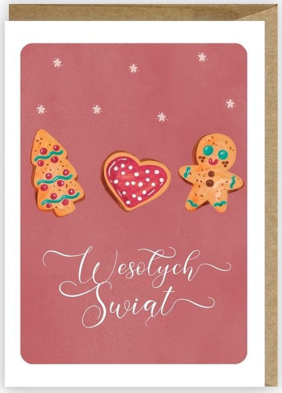 Cardie Kartka Boże Narodzenie, eko koperta K078