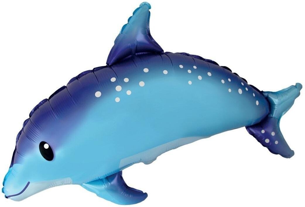 Balon foliowy 61cm Słodki Delfin niebieski