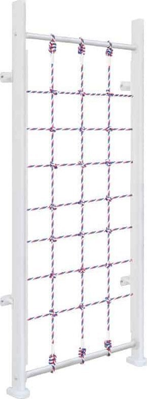 Małpiszon Siatka wspinaczkowa przyścienna drewniana biały 98 cm Karussell