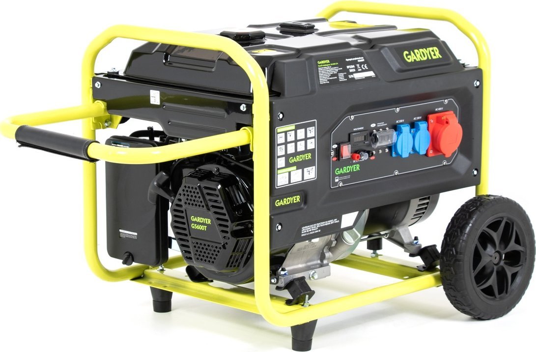 Agregat Gardyer AGREGAT PRĄDOTWÓRCZY GENERATOR PRĄDU TRÓJFAZOWY GARDYER G5600T 5 KW- OFICJALNY DYSTRYBUTOR - AUTORYZOWANY DEALER GARDYER