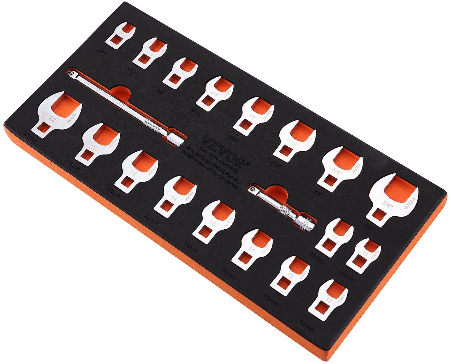 20 Częściowy Zestaw Kluczy Płasko-Oczkowych