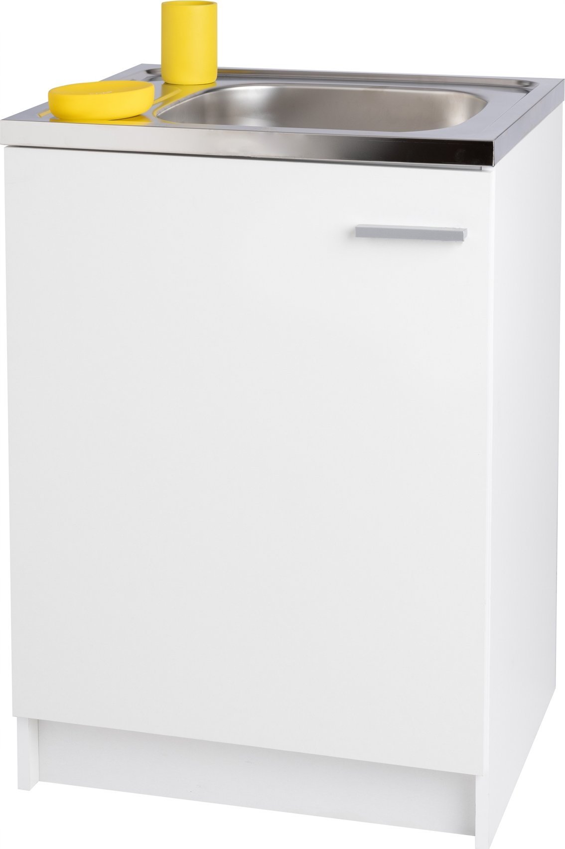 Szafka kuchenna 60 biała slim + zlew