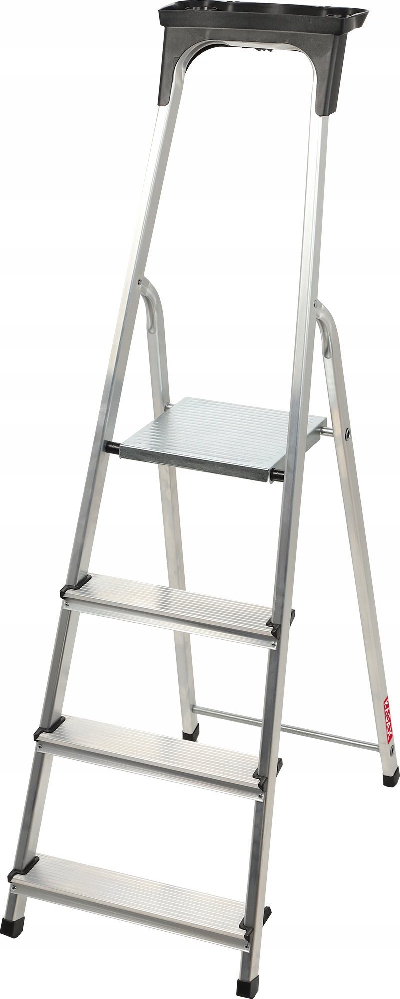 Kadax Drabina wolnostojąca jednostronna aluminiowa 4 stopniowa