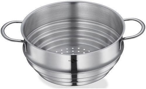Wkład do gotowania na parze Kuchenprofi, stal nierdzewna, na garnki o średnicy od 16 do 20 cm